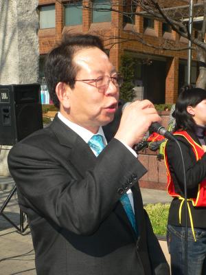 한나라당 정화원 의원이 장애인기초연금법 제정안을 발의했다. 사진은 정화원 의원의 모습 <신상호 기자> ⓒ2007 welfarenews