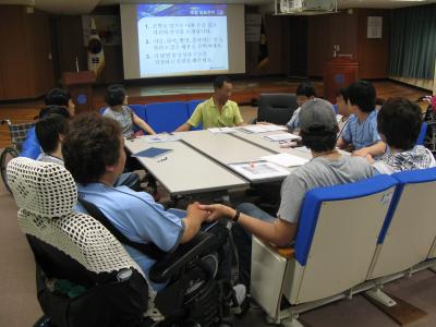 지난 5일부터 6일까지 ‘전북권역 장애대학생 취업캠프’가 열려 40여명의 장애대학생이 참가했다. 사진제공/한국장애인고용촉진공단 ⓒ2009 welfarenews