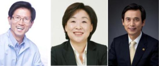 (왼쪽부터) 김문수, 심상정, 유시민 후보. ⓒ2010 welfarenews