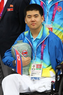 ▲ 장애인올림픽 사상 북한의 첫 선수가 된 임주성 선수. ⓒ대한장애인체육회