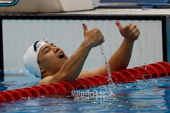 ▲ 금메달을 획득한 수영 임우근 선수 ⓒ대한장애인체육회