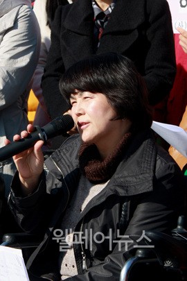 ▲ 한국여성장애인연합 권순기 상임대표. ⓒ최영하 기자