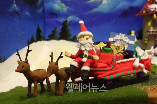 ▲ 클레이 애니메이션 '크리스마스 선물의 탄생'의 산타