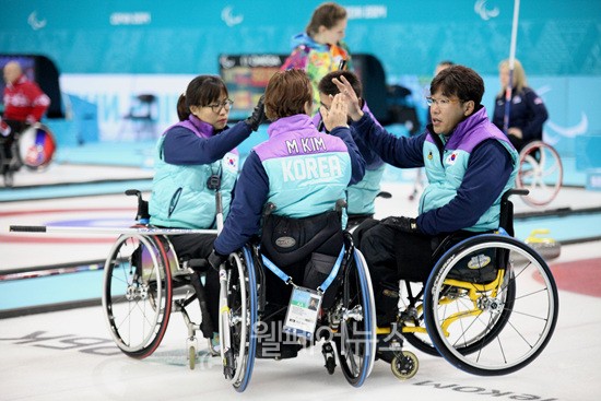 ▲ 소치장애인동계올림픽에 출전한 휠체어컬링 대표팀이 3승 6패로 경기를 마감했다. ⓒ대한장애인체육회