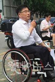 ▲ 한국장애인단체총연합회 안진환 상임대표 ⓒ이솔잎 기자