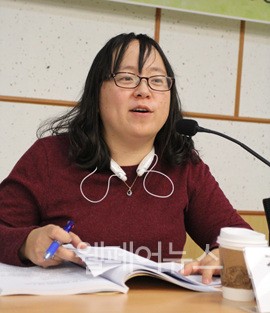 ▲ 장애인권리보장법제정연대 김성연 정책위원
