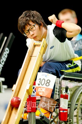 ▲ 2012런던패럴림픽 당시 최예진 선수의 경기 모습. ⓒ대한장애인체육회