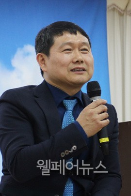 ▲ 장애인위원회 우창윤 위원장이 활동 의지를 전하고 있다.