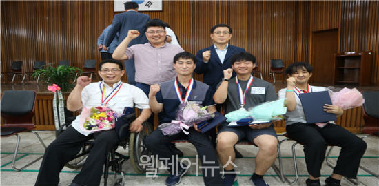 2018년 충남장애인기능경기대회 입상자.