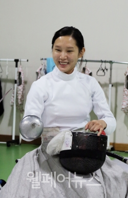 2018인도네시아장애인아시아경기대회 휠체어펜싱 국가대표 김선미 선수.
