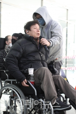 발언 중인 한국장애인자립생활센터협의회 최용기 회장