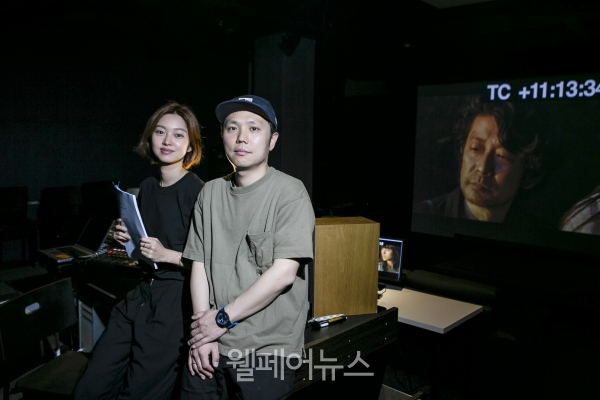 영화 ‘빛나는’ 배리어프리버전 제작에 참여한 최유화 배우(왼쪽)과 장건재 감독(오른쪽). ⓒ배리어프리영화위원회