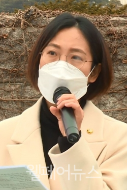 정의당 장혜영 의원.<br>