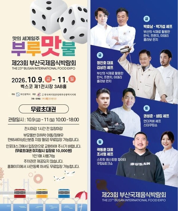 23rd Busan International Food Expo poster
