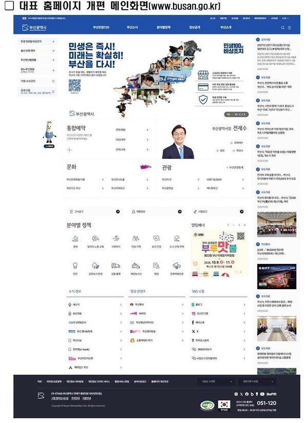 부산시 누리집 전면 개편…‘AI 시민비서’로 정책·복지 혜택 한눈에