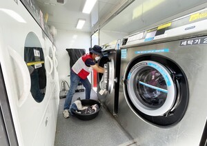 희망브리지, 강릉 가뭄 피해 지역 세탁구호활동 전개